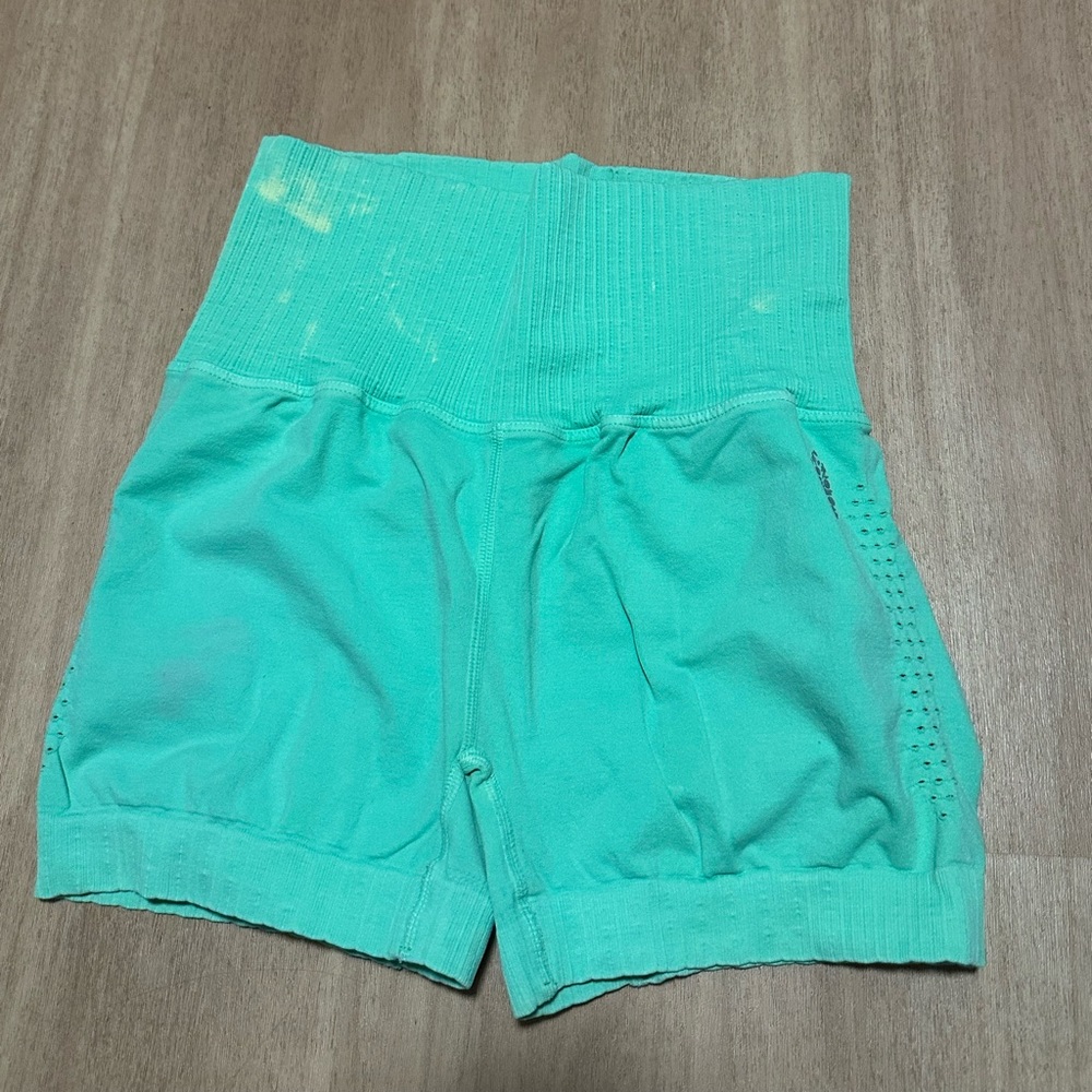 FP green hot shot bike shorts
